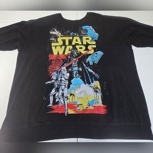 Star Wars 3/4 sleeve graphic sweatshirt men's 4XL